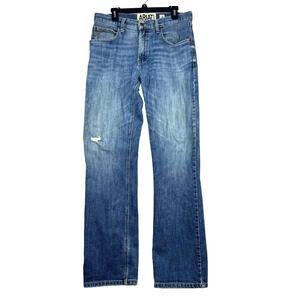ARIAT Mens 33x34 M1 Vintage Straight Denim Jeans H2LO Work Western Cowboy